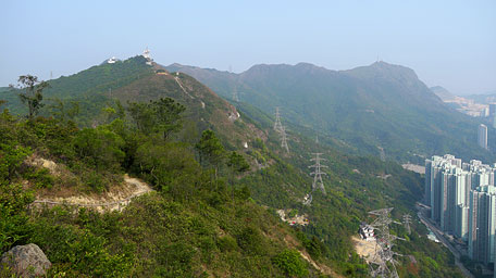 Tate's Cairn and farther Kowloon Peak