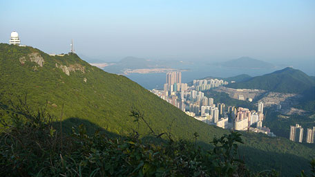 Overlook Chai Wan beneath Mount Parker