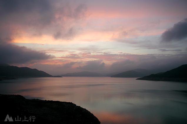 High Island Reservoir in the sunset