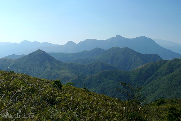 The chain after chain of the mountains